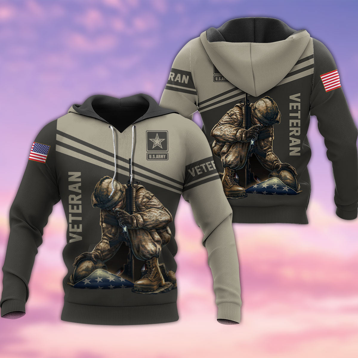 Veteran America Tribute Style - 3D Hoodie