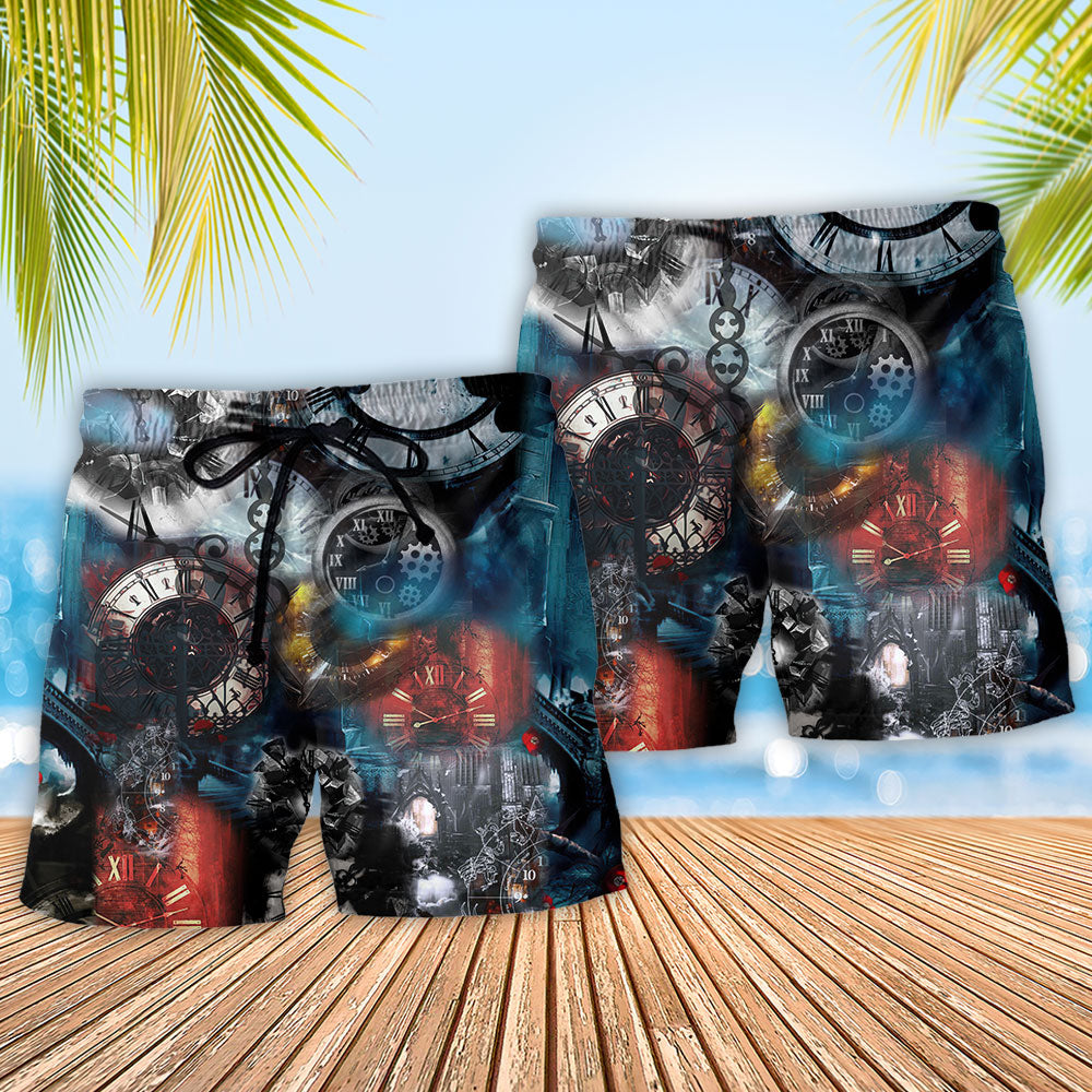 Watch Machine Time Motion Art – Beach Short