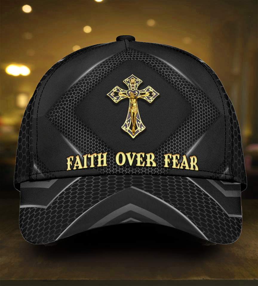 Faith Over Fear Jesus Motivation Style – Classic Cap