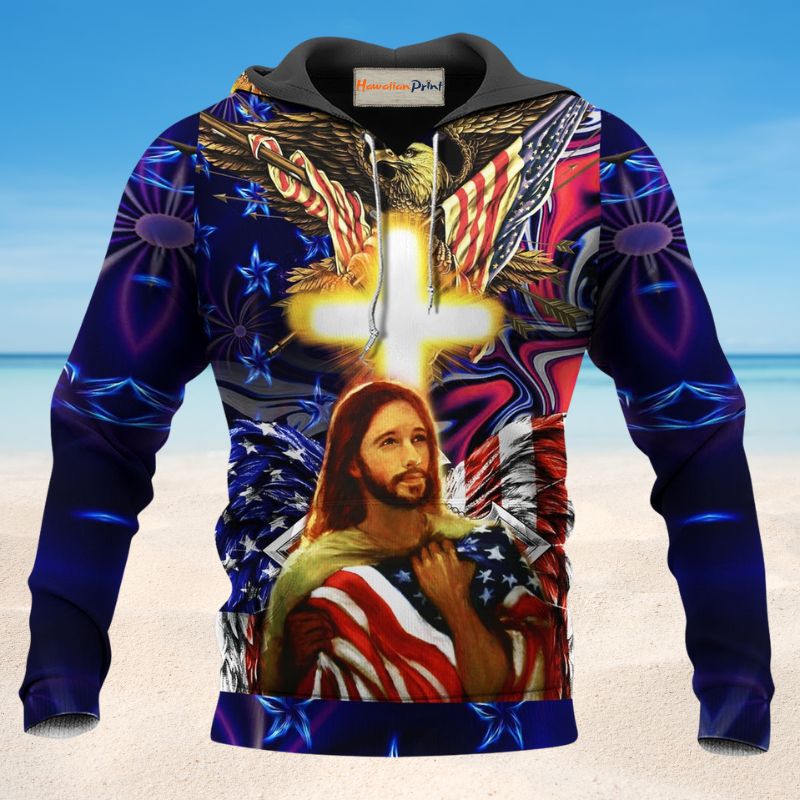 Faith And America Blessing Art – 3D Hoodie