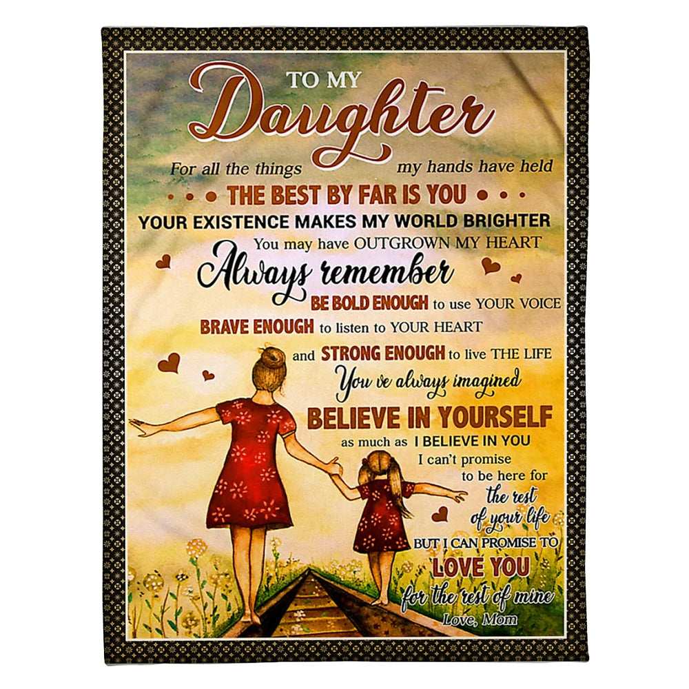 Family All The Things My Hands 50 x 60 Inch Flannel Blanket For Cozy Bedroom And Sofa Decor