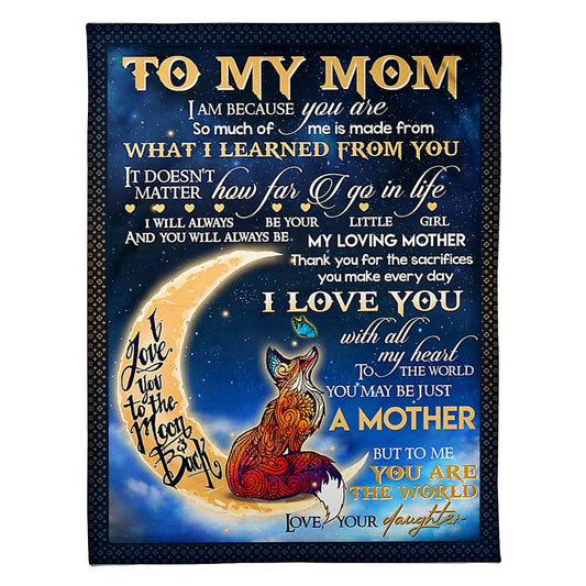 Family I Am Always With You 50 x 60 Inch Flannel Blanket For Cozy Bedroom And Sofa Decor