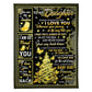 Family I Am So Proud Of You Daughter Gift Christmas 50 x 60 Inch Flannel Blanket For Cozy Bedroom And Sofa Decor