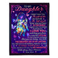 Family I Didn't Give You The Gift Of Life Mom To Daughter Purple 50 x 60 Inch Flannel Blanket For Cozy Bedroom And Sofa Decor