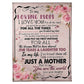 Family Endless Love Floral 50 x 60 Inch Flannel Blanket For Cozy Bedroom And Sofa Decor
