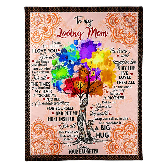 Family Lifelong Love Message 50 x 60 Inch Flannel Blanket For Cozy Bedroom And Sofa Decor