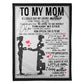Family I Will Always Be Her Little Girl Mother 50 x 60 Inch Flannel Blanket For Cozy Bedroom And Sofa Decor