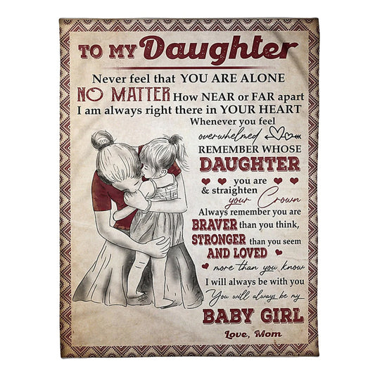 Family I'll Always Be With You 50 x 60 Inch Flannel Blanket For Cozy Bedroom And Sofa Decor