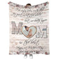 Family I've Only Been With Dad Personalized 50 x 60 Inch Flannel Blanket For Cozy Bedroom And Sofa Decor