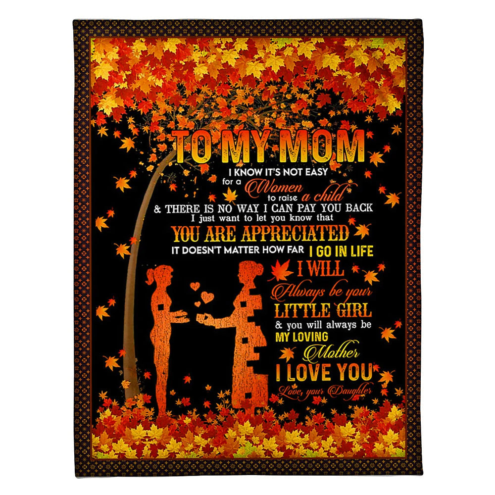Family Endless Love 50 x 60 Inch Flannel Blanket For Cozy Bedroom And Sofa Decor