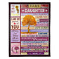 Family Love The Gift Of Life Daughter Gift 50 x 60 Inch Flannel Blanket For Cozy Bedroom And Sofa Decor
