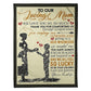 Family Love To Our Loving Mom 50 x 60 Inch Flannel Blanket For Cozy Bedroom And Sofa Decor