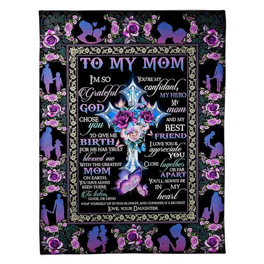 Family Love Inspiring Family Hero Message 50 x 60 Inch Flannel Blanket For Cozy Bedroom And Sofa Decor