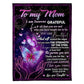 Family Love Beloved Mother Message 50 x 60 Inch Flannel Blanket For Cozy Bedroom And Sofa Decor