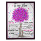 Family To Me You Are The World Little Girl 50 x 60 Inch Flannel Blanket For Cozy Bedroom And Sofa Decor