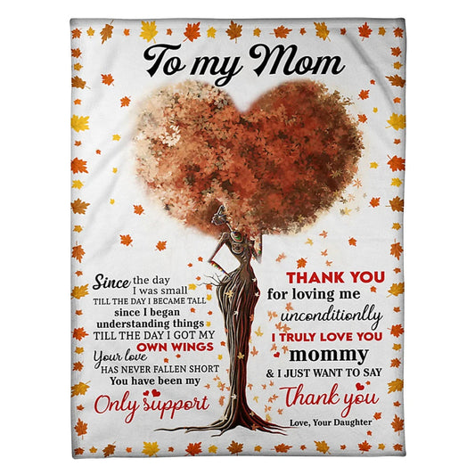 Family To My Mother 50 x 60 Inch Flannel Blanket For Cozy Bedroom And Sofa Decor