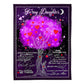 Family When It's Too Hard To Look Back Mom To Daughter 50 x 60 Inch Flannel Blanket For Cozy Bedroom And Sofa Decor