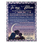 Family Will Always Be The Greatest Mom Mother Moon 50 x 60 Inch Flannel Blanket For Cozy Bedroom And Sofa Decor