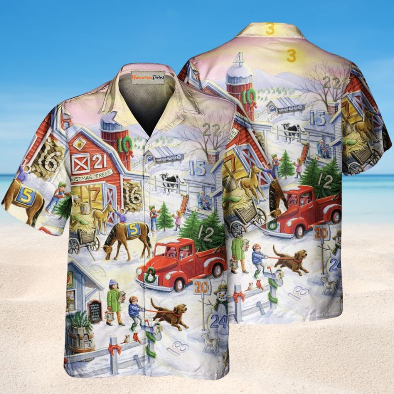 Farm Animals Christmas 2 – Hawaiian Shirt
