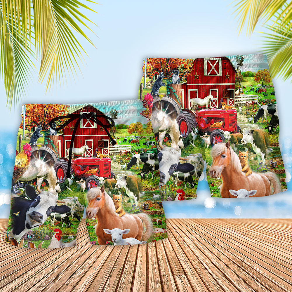 Peaceful Farm Life – Beach Short