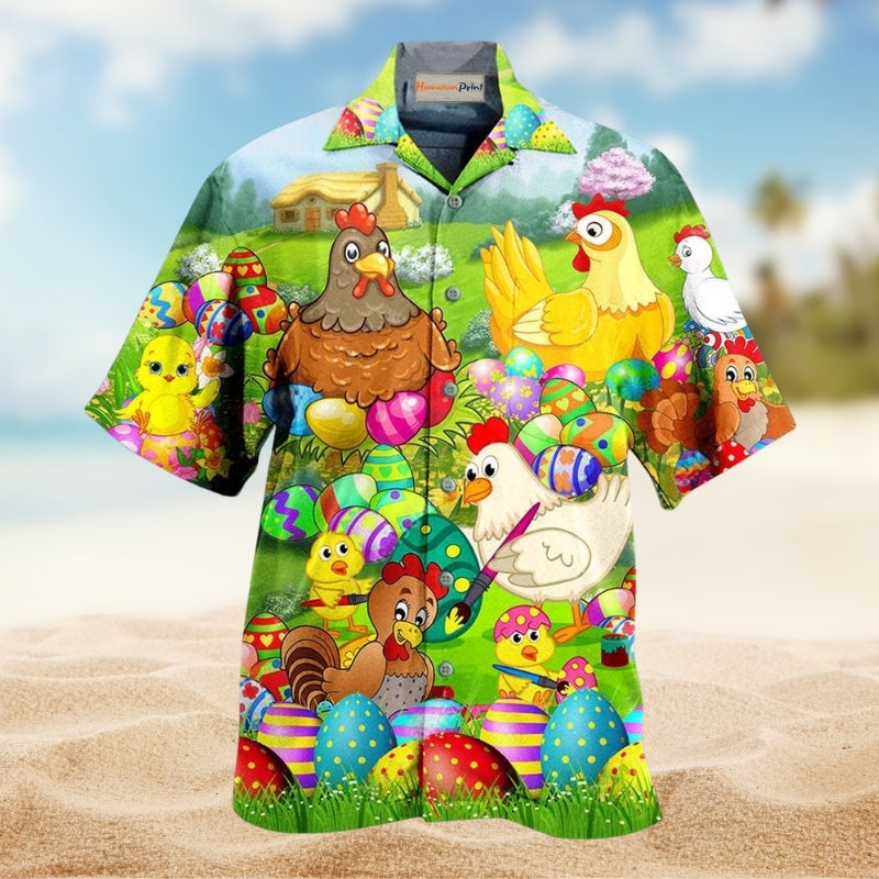 Farm Chicken Easter Eggs Limited Edition – Hawaiian Shirt