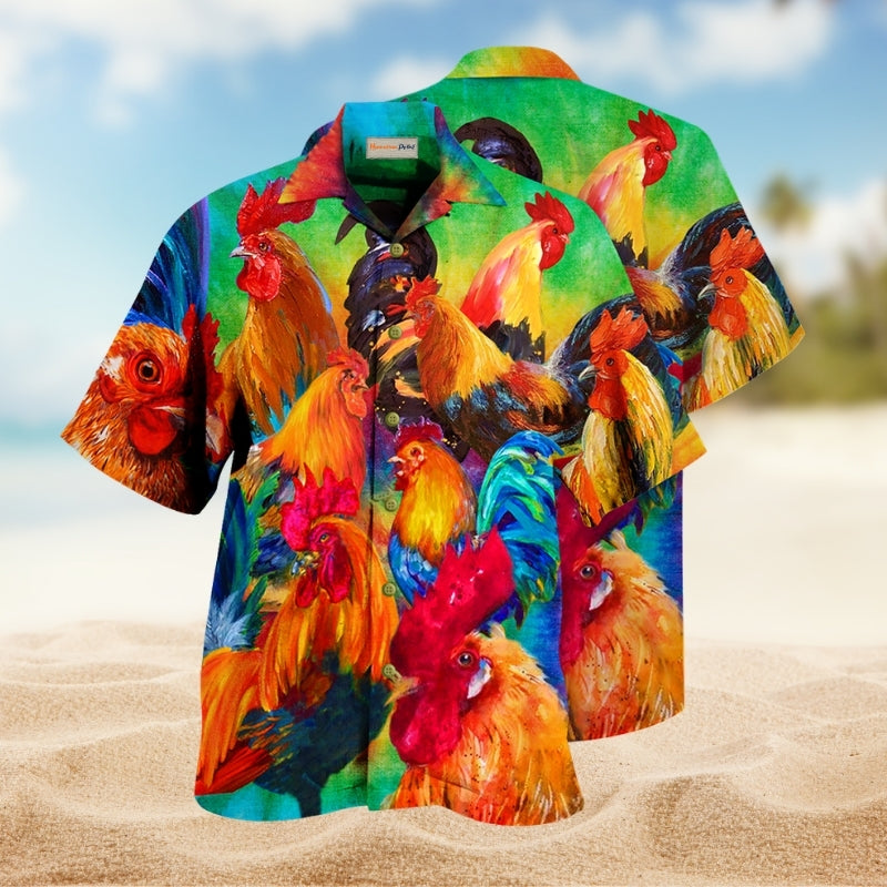 Farm Chicken Rooster Style Limited Edition – Hawaiian Shirt