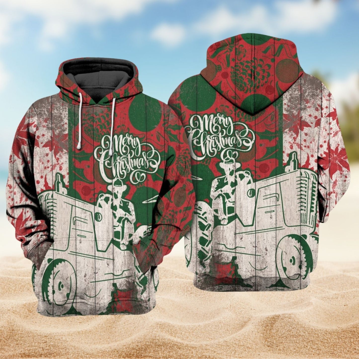 Farm Christmas Classic Country Style - 3D Hoodie