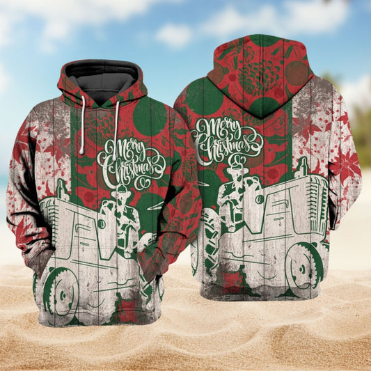 Farm Christmas Classic Country Style - 3D Hoodie