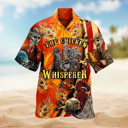 Farm Skull Chicken Fire Limited Edition – Hawaiian Shirt