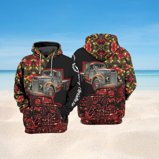 Farm Love Christmas Holiday Art – 3D Hoodie1