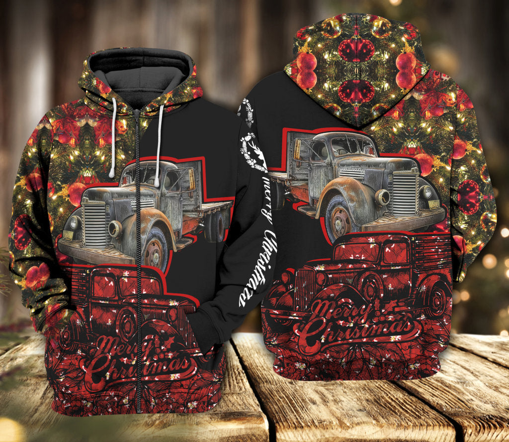 Farm Love Christmas Holiday Art – 3D Hoodie4