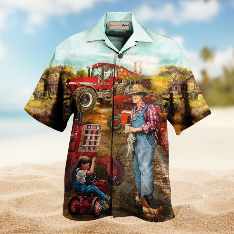 Farmer Awesome Fatherhood In Farm Limited Edition – Hawaiian Shirt