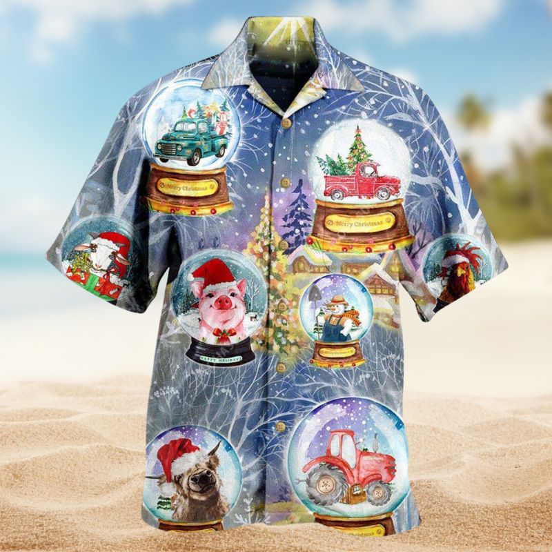 Farmer Christmas Funny Global Edition – Hawaiian Shirt
