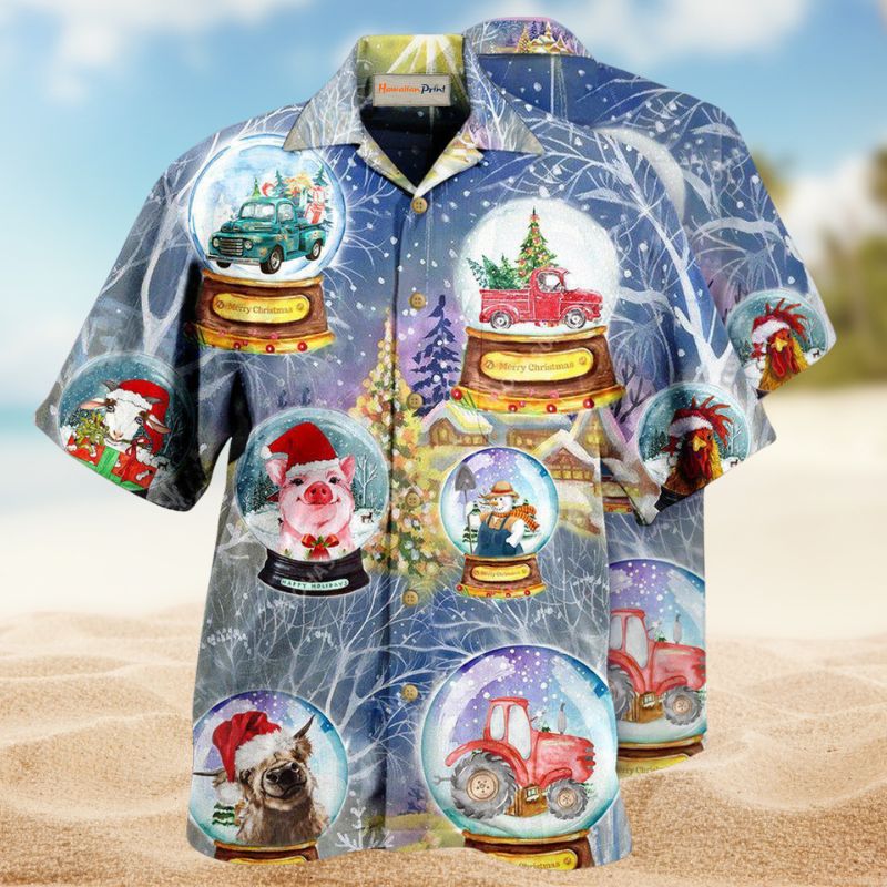 Farmer Christmas Funny Global Edition – Hawaiian Shirt
