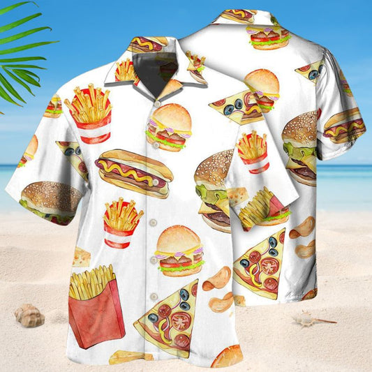 Fast Food White Style – Hawaiian Shirt