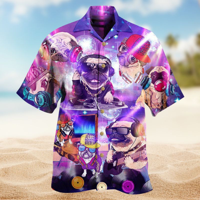 Feeling Music With Pugs Edition – Hawaiian Shirt