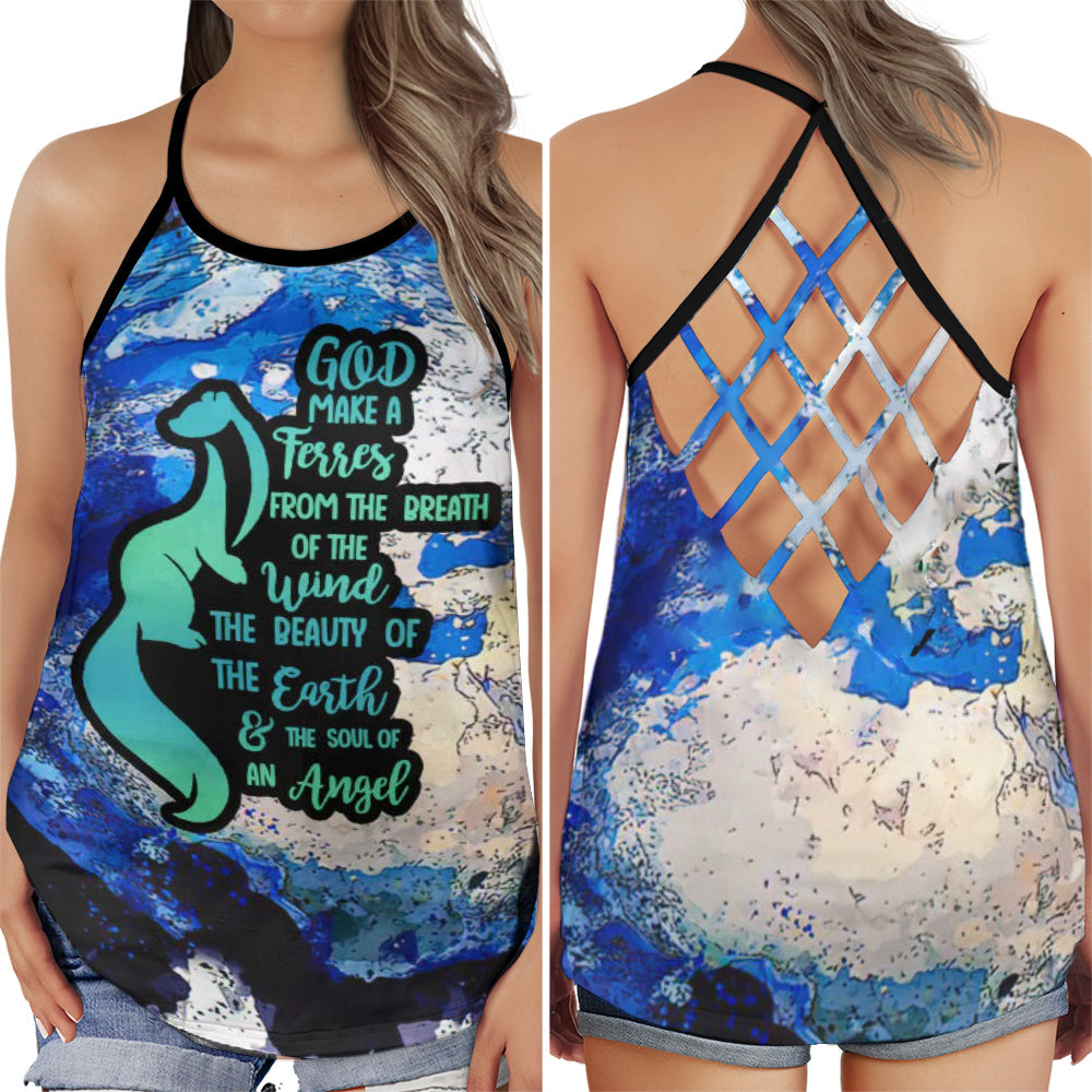 Ferret Cute Funny Saying Collection – Hollow Tank Top