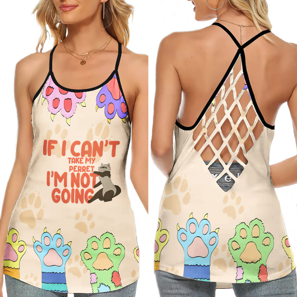 Ferret Cute Funny Quote Collection – Hollow Tank Top