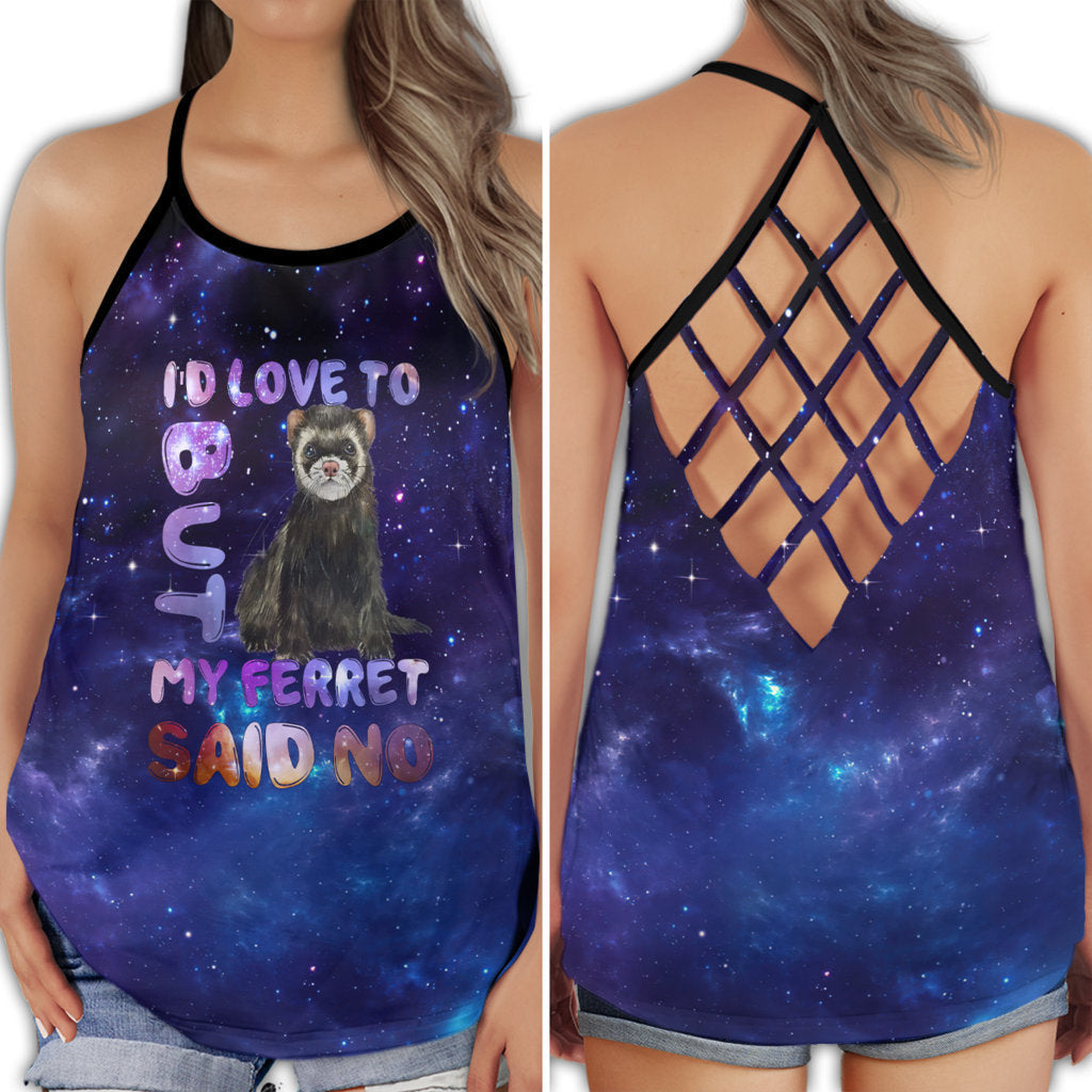 Ferret Cute Amazing Collection – Hollow Tank Top