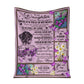 Fibromyalgia To My Daughter Fibromyalgia Awareness 50 x 60 Inch Flannel Blanket For Cozy Bedroom And Sofa Decor
