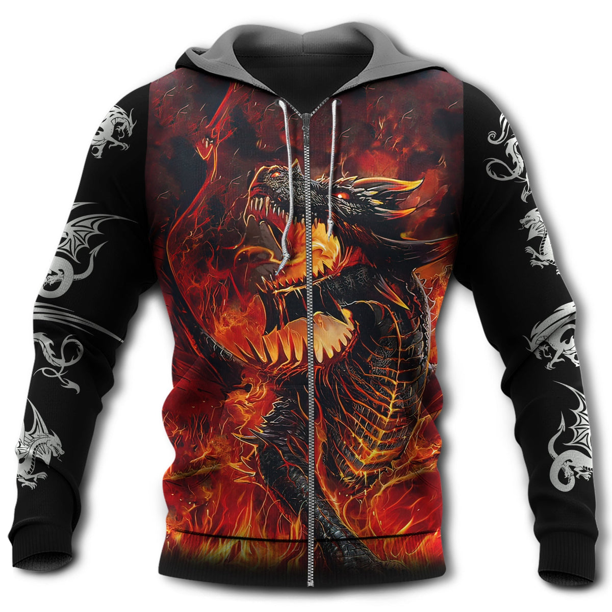 Fire Dragon Strong Fantasy - 3D Hoodie