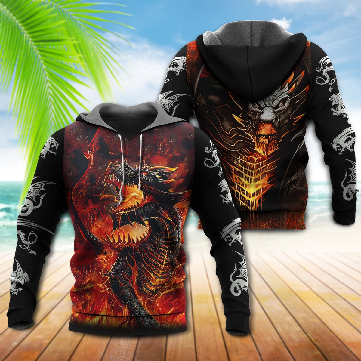 Fire Dragon Strong Fantasy - 3D Hoodie