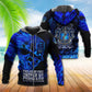 Firefighter Blue Skull Style - 3D Hoodie
