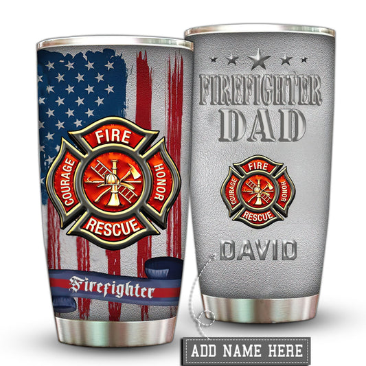 Firefighter Brave Personalized 20 Oz Tumbler