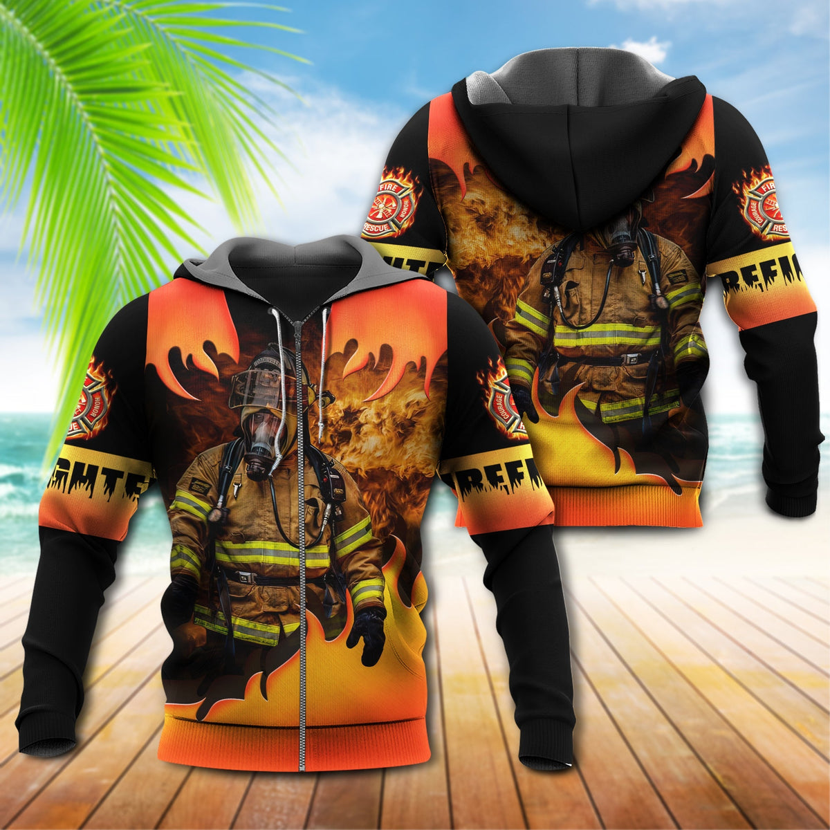 Firefighter First In Last Out - 3D Hoodie