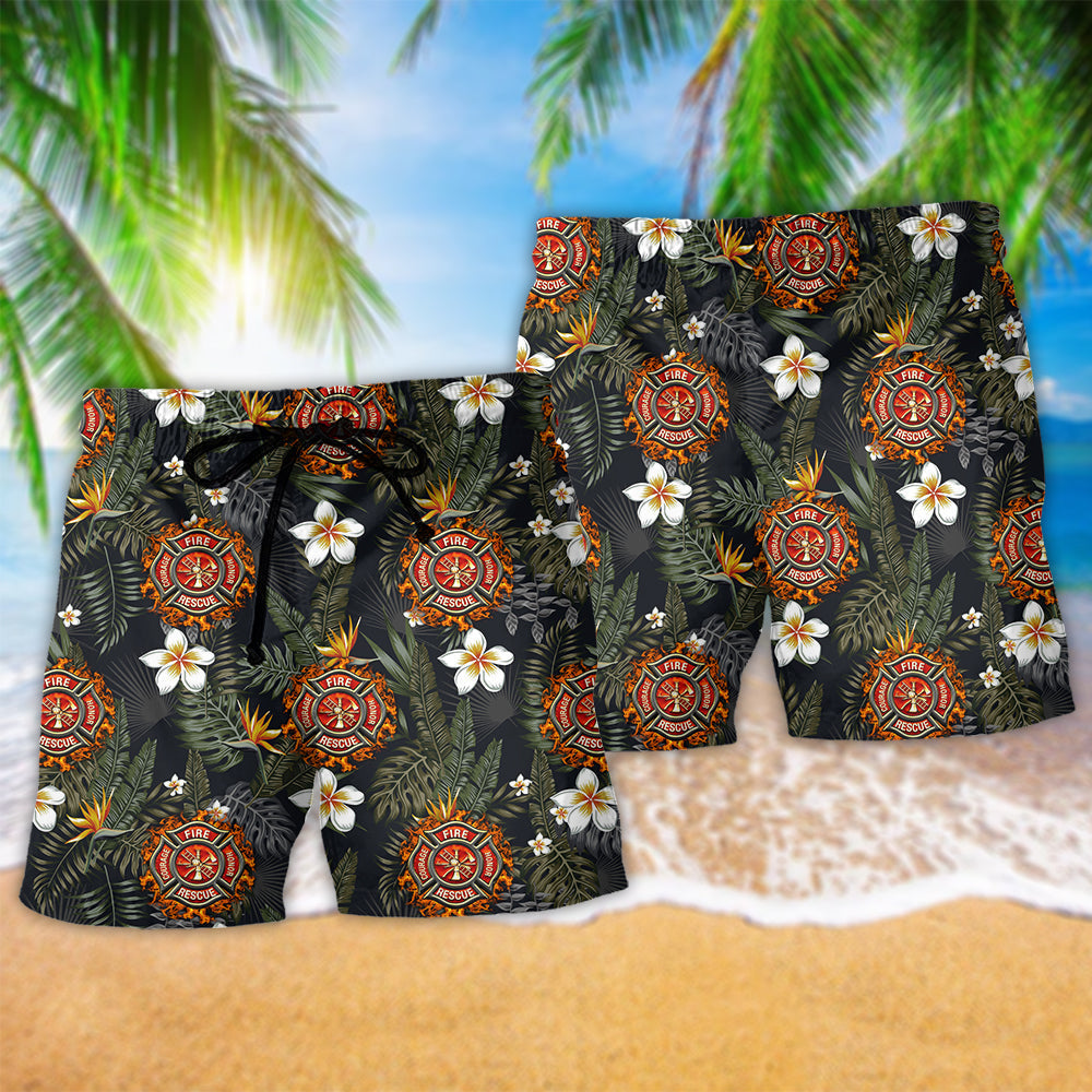 Firefighter Flower Inspired – Beach Short