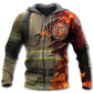 Firefighter Strong Against Fire Style - 3D Hoodie