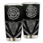 Firefighter With Black And White 20 Oz Tumbler