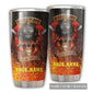 Firefighter Skull On Fire Personalized 20 Oz Tumbler