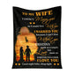 Firefighter To My Husband Fathers Day 50 x 60 Inch Flannel Blanket For Cozy Bedroom And Sofa Decor